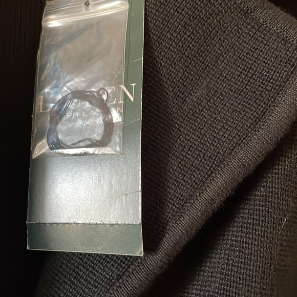 NEW with flaw, Ralph Lauren knit blazer black classic staple business casual - Picture 3 of 9